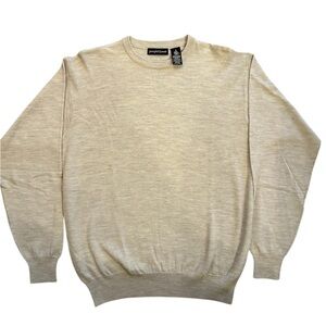 Joseph & Lyman xtra fine MerinoWool Men's Sweater in Lt Beige Heather Australia